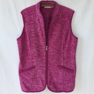 Susan Graver Pink Fleece Vest, sz: M